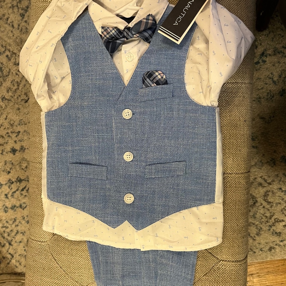 Nautica- 4 piece “suit”- New with Tags- size 24 months